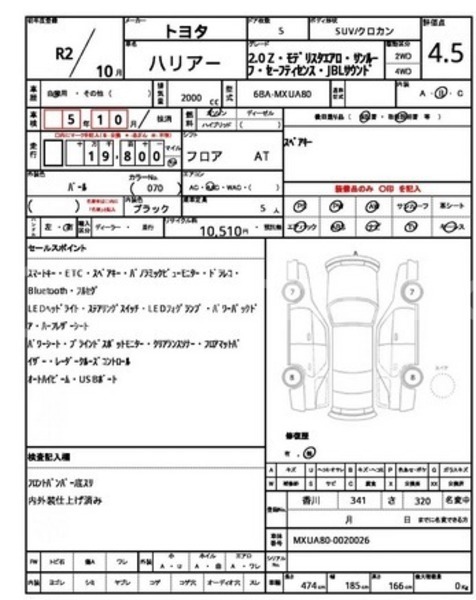 Big with watermark toyota harrier non hv z leather 2020 chittagong chittagong 74503
